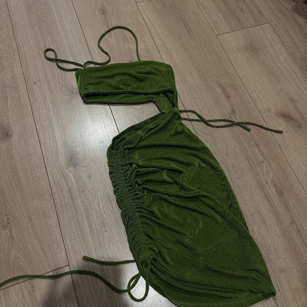 PRINCESS POLLY Imelda mini dress green